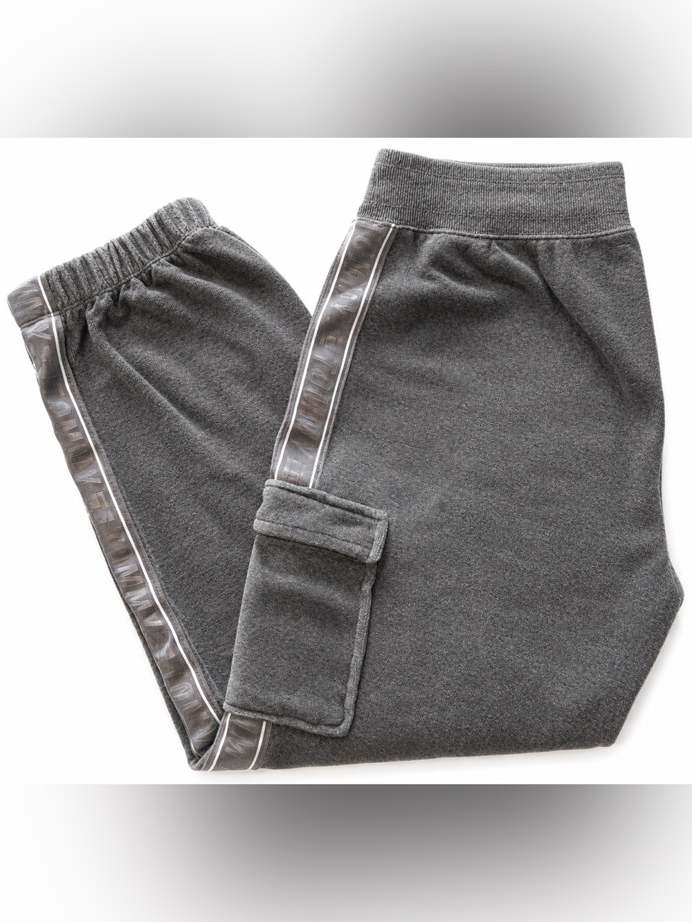 Tommy Hilfiger Sport Athleisure Dark Gray Cargo Joggers Women’s Size Medium